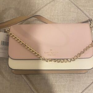 Kate Spade Blush Pink and Cream Crossbody Bag
